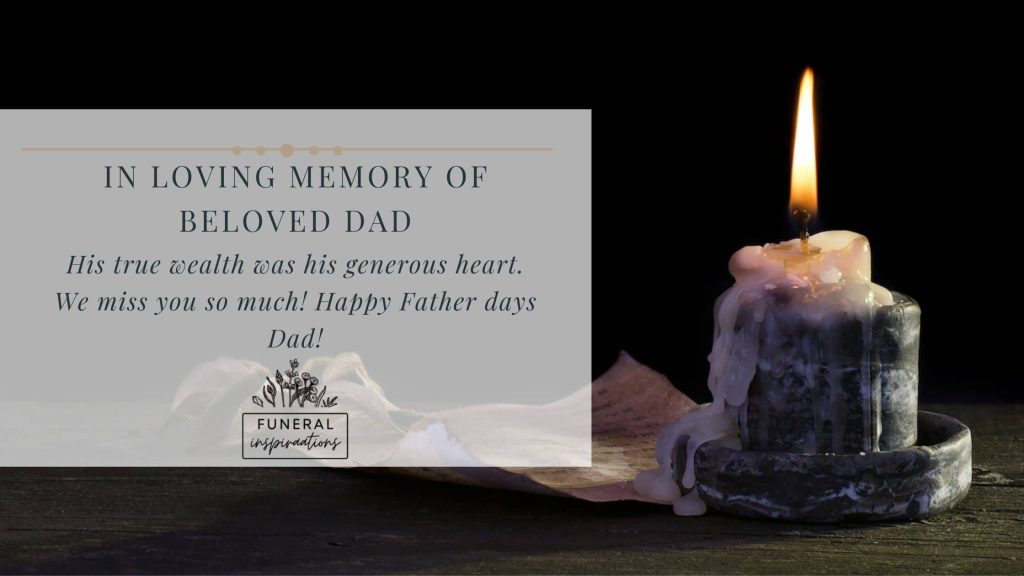 dad funeral